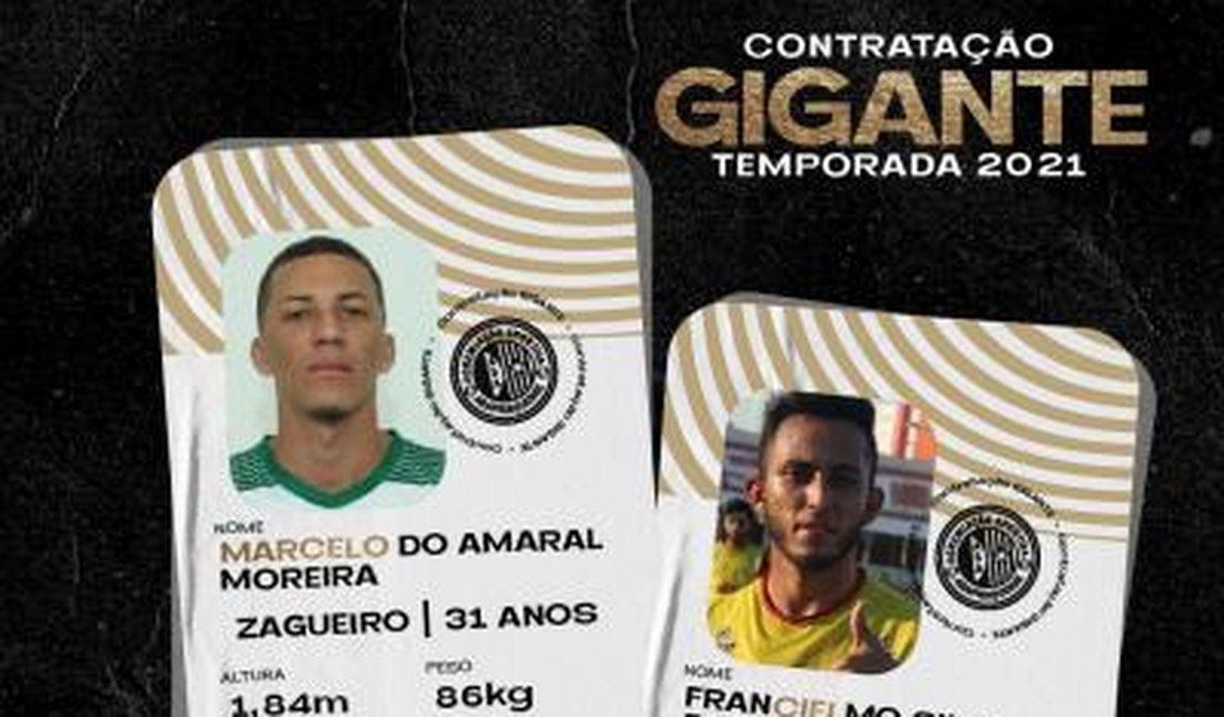 ASA contrata Ciel e Marcelo para reforçar o meio de campo e a zaga do Alvinegro