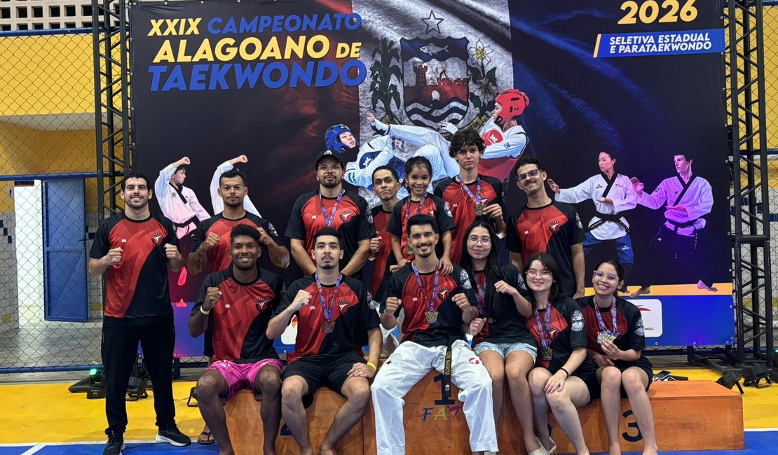 Keumgang BBF Arapiraca conquista 16 medalhas e fica entre as melhores equipes no Campeonato Alagoano de Taekwondo