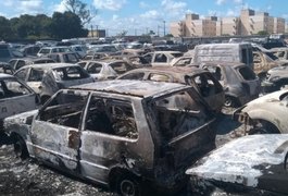 Incêndio destrói veículos de agência de leilão em Maceió