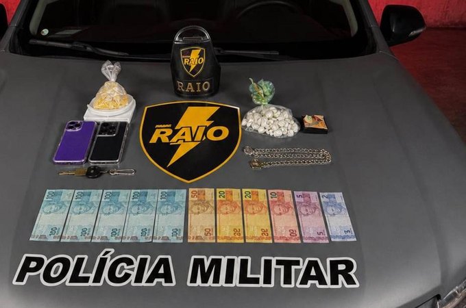 Companhia Raio prende casal com drogas após tentativa de roubo na Pajuçara, em Maceió