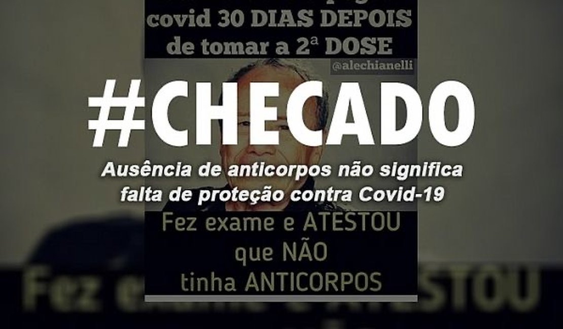 Checado: ausência de anticorpos após vacina não significa falta de proteção
