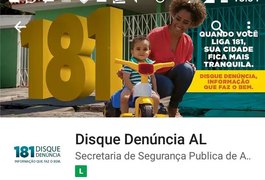 Secretaria de Segurança Pública de Alagoas divulga App do Disque Denúncia - 181