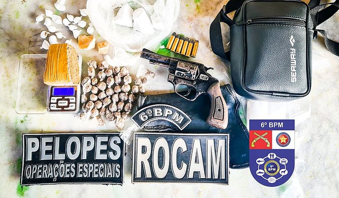 Após trocar tiros com a polícia, taxista suspeito de tráfico é preso no Litoral Alagoano