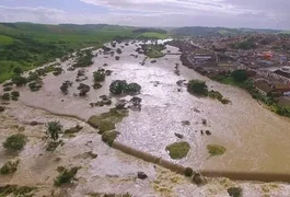 Rio Mundaú, em Alagoas, também corre risco de transbordar por causa das chuvas