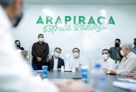 Governador e prefeito discutem revitalização urbanística e projeto do VLT de Arapiraca