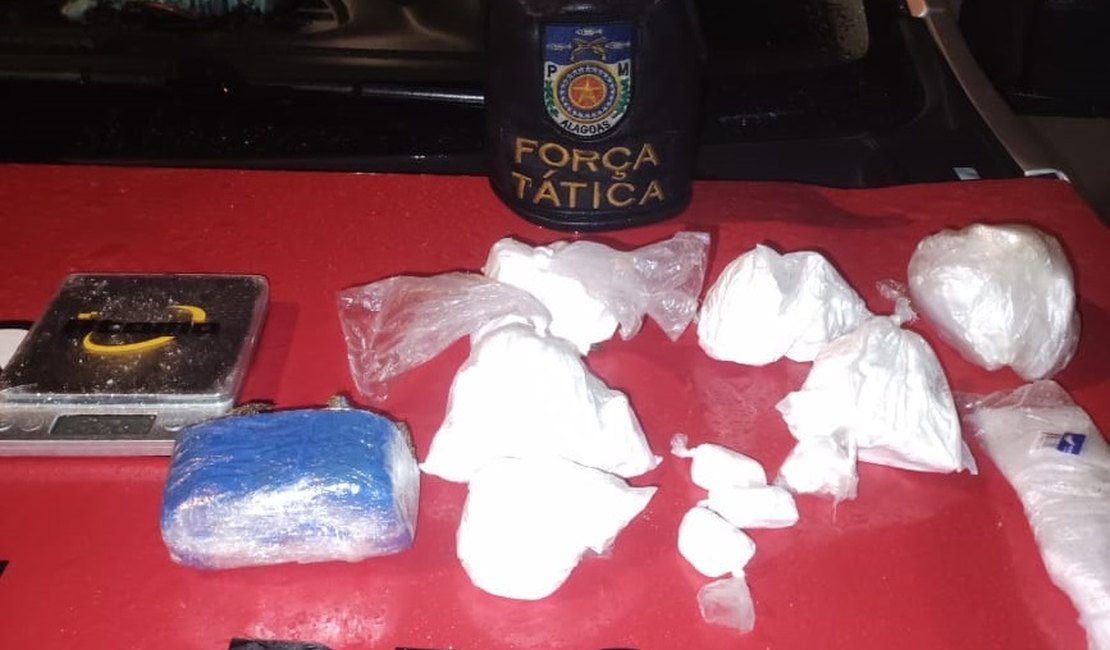 Polícia prende suspeito de tráfico e apreende drogas em Maceió