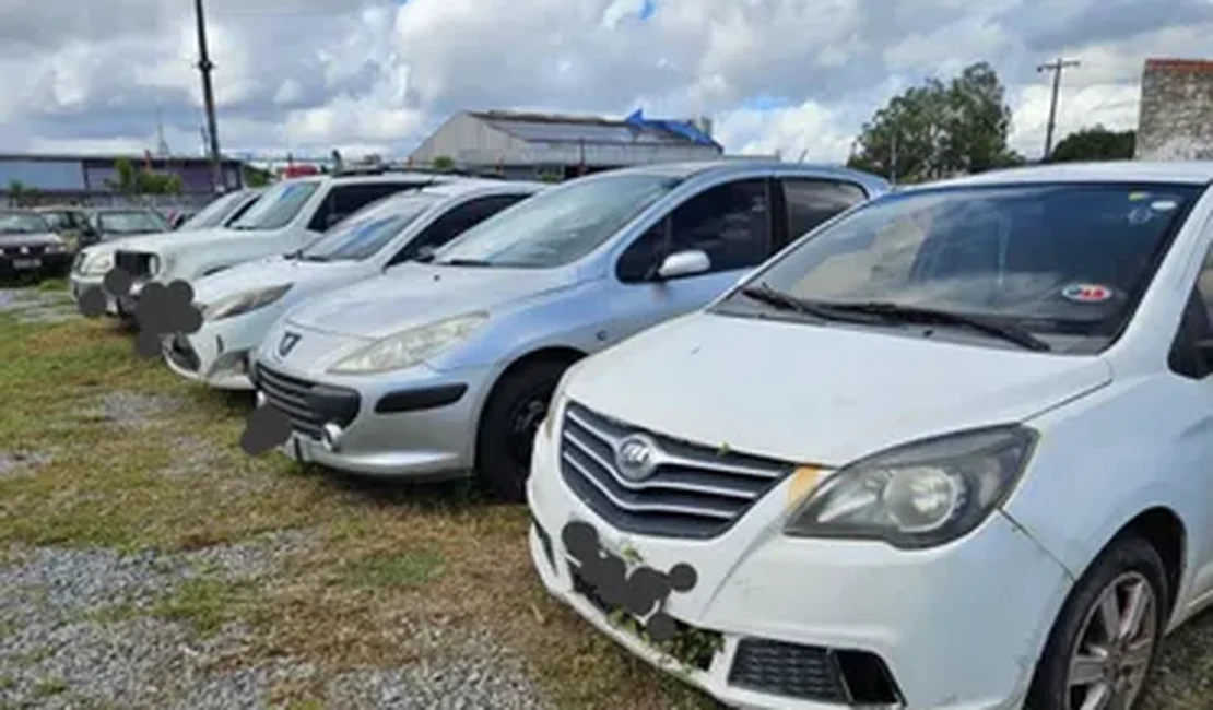 DER vai leiloar mais de 400 veículos em fevereiro em Arapiraca e Maceió