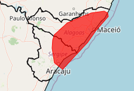 Arapiraca e mais 74 cidades de Alagoas entram em alerta vermelho de grande perigo de acumulado de chuva