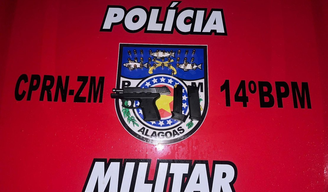 Ação da PM prende homem suspeito de ameaçar vizinho com arma de fogo no interior de Alagoas