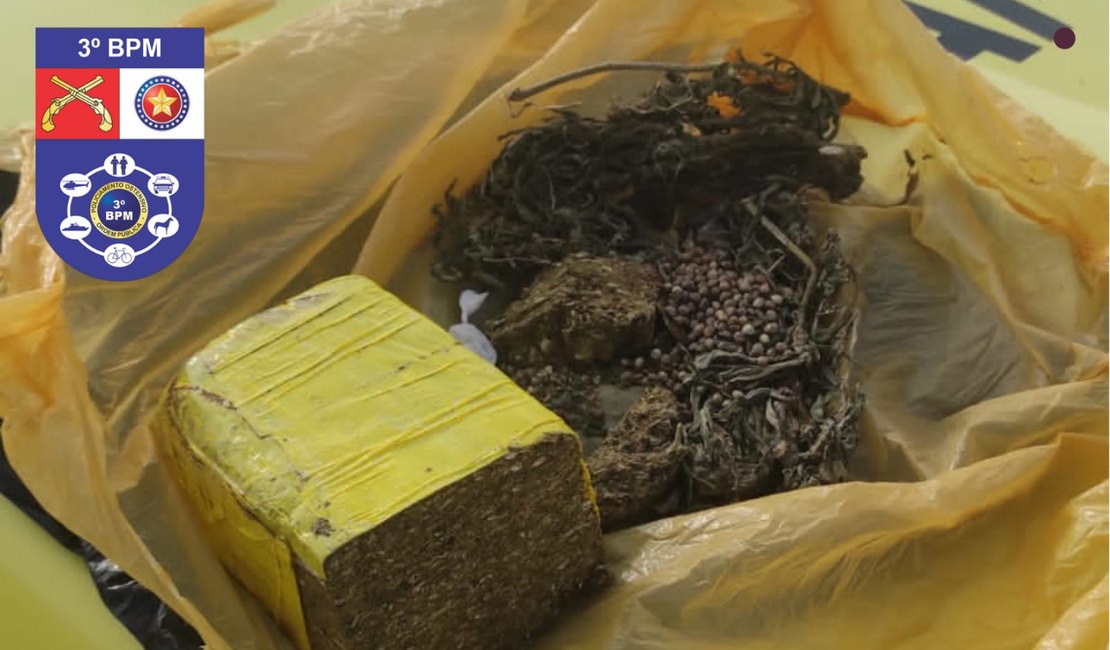 Suspeito de ameaça é preso ao ser flagrado com drogas em Junqueiro