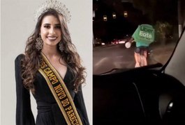 Vídeo. Miss que riu de entregador de comida perde título