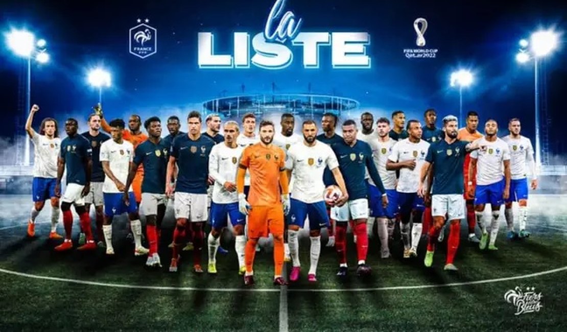 Com Mbappé e Benzema, França anuncia convocação para a Copa do Mundo de 2022