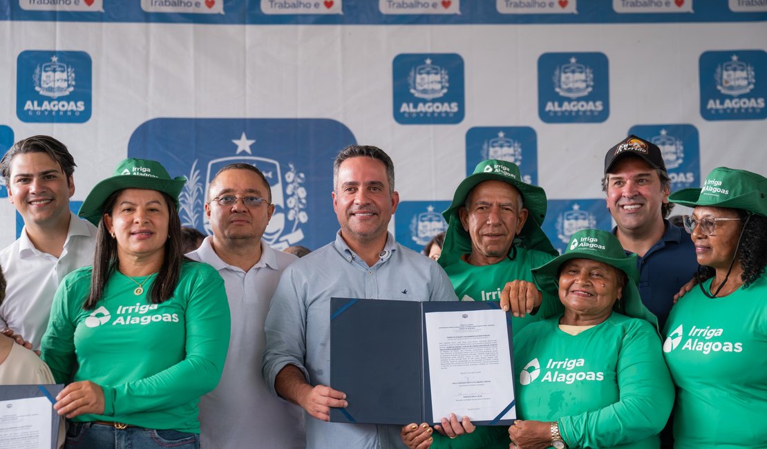 Paulo Dantas lança programa Irriga Alagoas, maior projeto hídrico e de tecnologia na agricultura alagoana