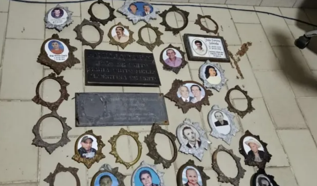 Homem é flagrado furtando objetos sobre os túmulos do Cemitério Pio XII, em Arapiraca