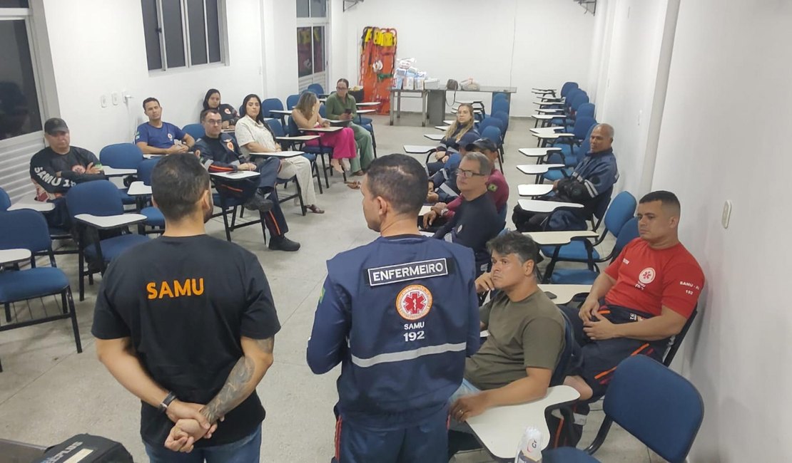 Treinamento do Samu Maceió capacita equipes de enfermagem em parada cardiorrespiratória