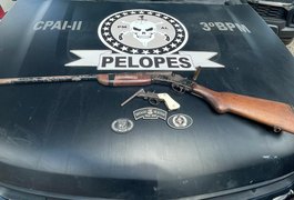 Após ameaçar irmão, indivíduo de 25 anos é preso com duas armas de fogo na zona rural de Arapiraca