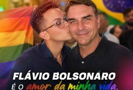 'Gay de Direita' diz que foi barrado em evento e Flávio Bolsonaro pede desculpas: 'Amor da minha vida'