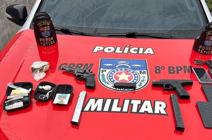 Força Tática do 8º BPM prende cinco suspeitos armados no município de Pilar