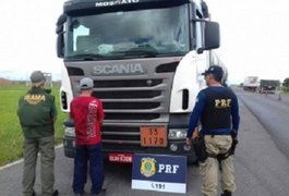 Operação da PRF prende cinco por crime ambiental, em AL