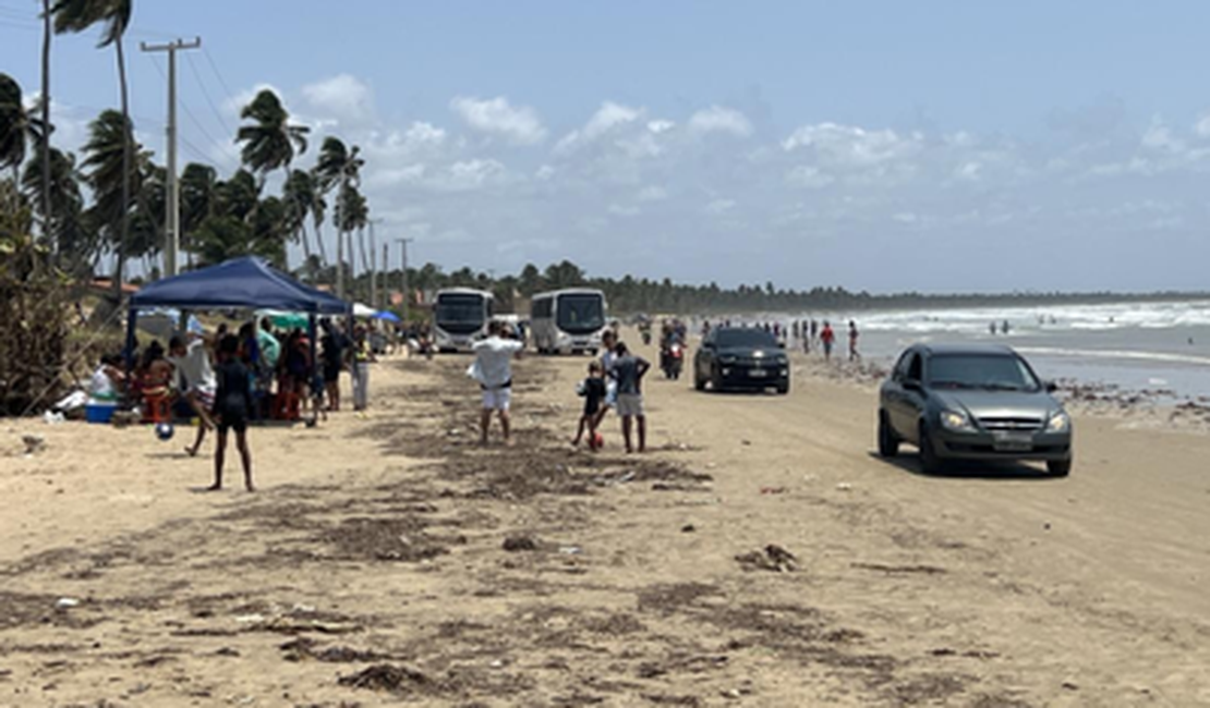 MPF aciona Justiça para barrar tráfego de veículos na areia da praia do Pontal do Peba
