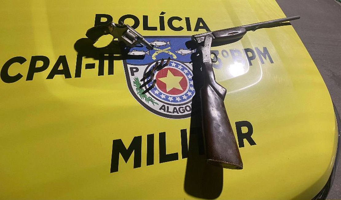 Após discussão, homem é preso e armas apreendidas no Agreste
