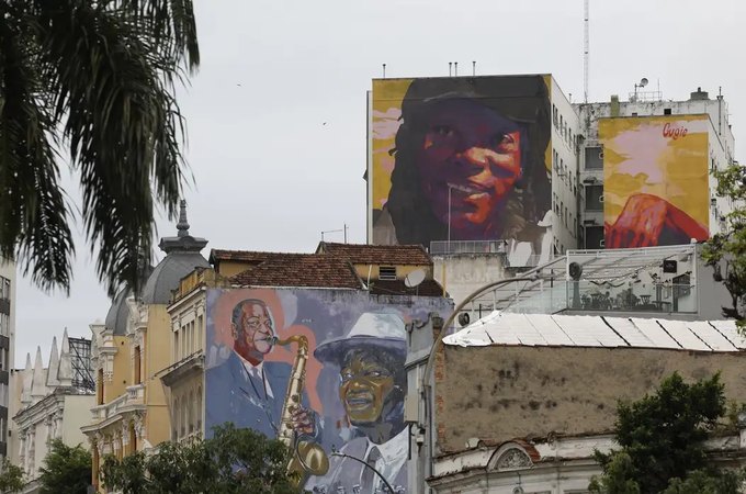 Milton Nascimento ganha mural de 300 m² no Rio de Janeiro