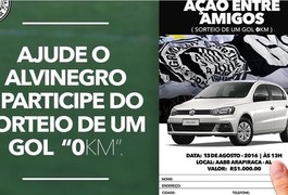 Diretoria alvinegra realiza neste sábado (13), o sorteio de um automóvel Gol 0Km