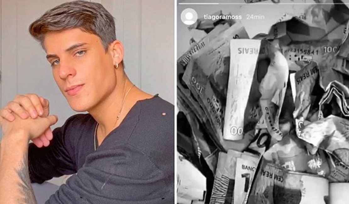 VÍDEO. Ex da mãe de Neymar amassa notas de cem reais e dispara: “Dinheiro sujo”