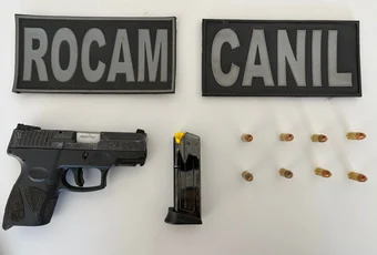Homem é preso com pistola 9 mm, no bairro Primavera, em Arapiraca