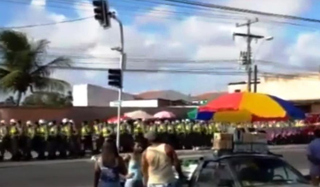 Vídeo: Alunos do Curso de Formação de Praças da PM atuam no clássico CSA e CRB