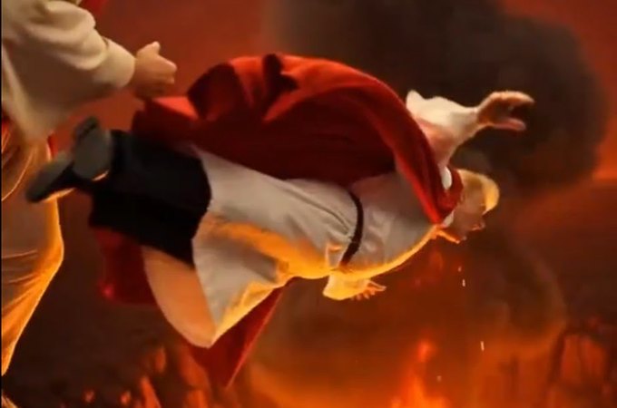 'Jesus Cristo' joga Trump no inferno em vídeo de IA de Embaixada do Irã; assista