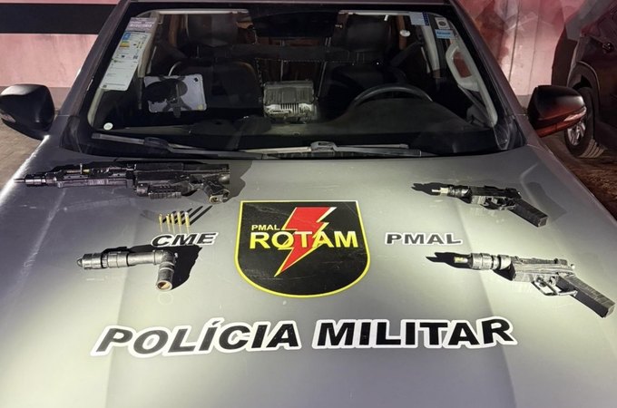 Polícia Militar apreende sete armas em ocorrências registradas em Maceió e no interior