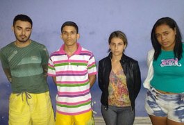 Grupo é detido suspeito de porte ilegal de arma de fogo e tráfico de drogas