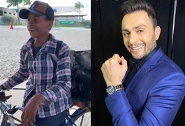 Da Bahia, garoto de 14 anos foge de casa de bicicleta para conhecer o ídolo Mano Walter