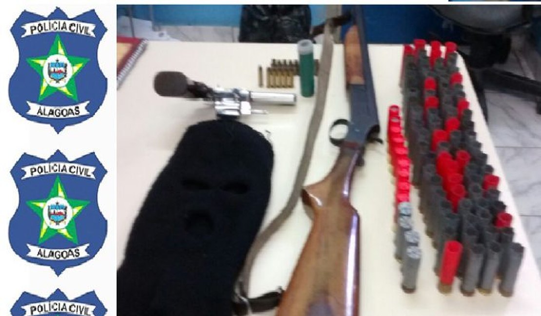 PC prende homem por porte ilegal de arma de fogo no Agreste de AL