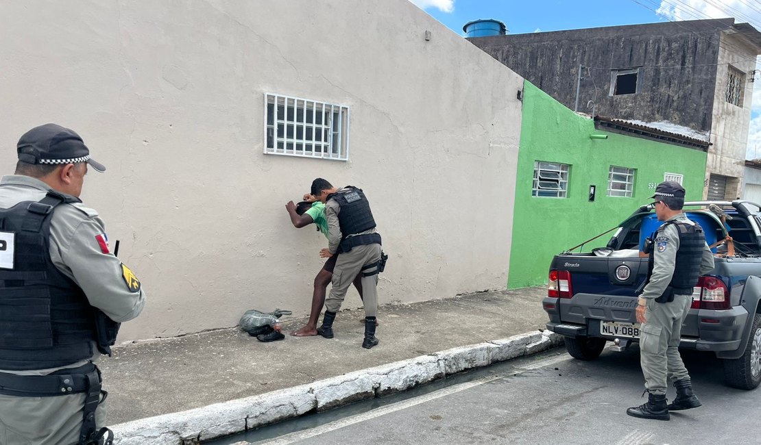 PM prende criminoso horas após furtar loja no Centro de Arapiraca