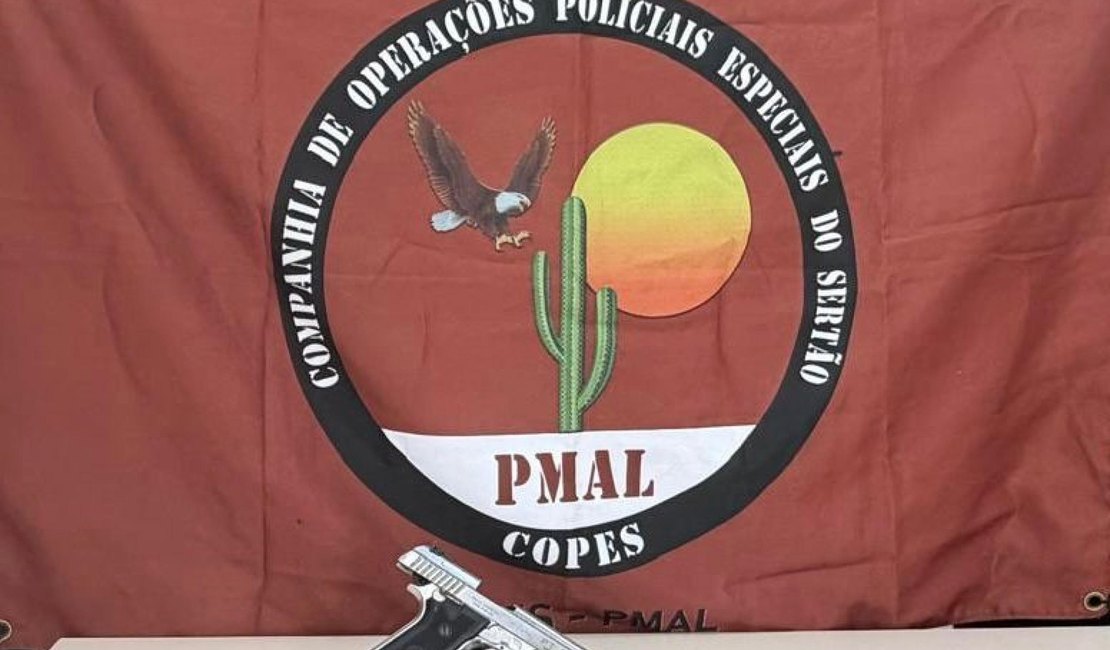 PM prende homem por posse irregular de arma de fogo em Maribondo