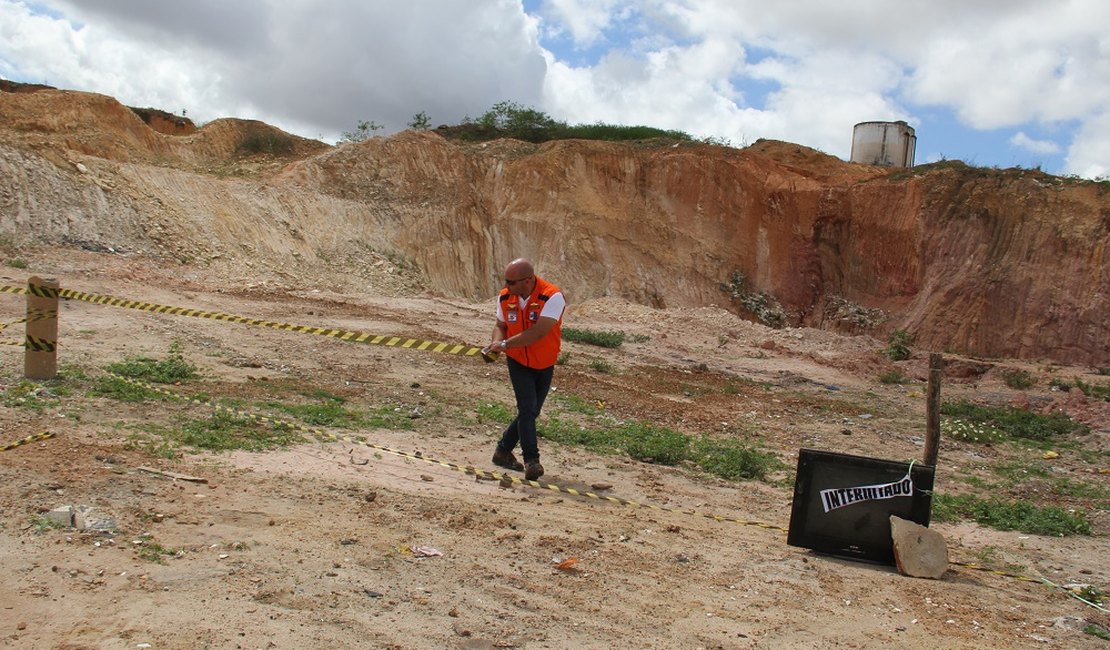 Defesa Civil toma medidas de segurança na área do antigo lixão de Arapiraca