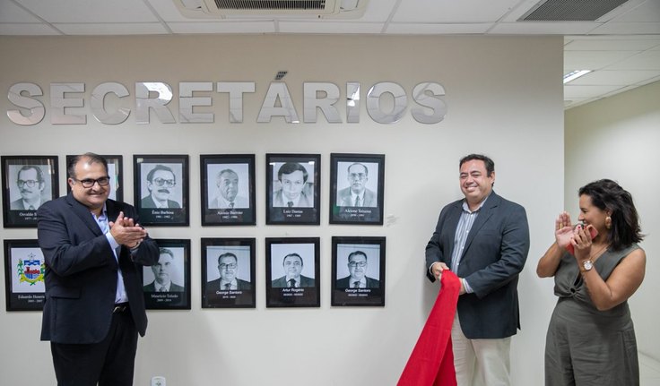 George Santoro e Artur Rogério Ferreira recebem homenagens na Galeria dos Secretários da Sefaz