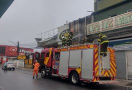 VÍDEO: Incêndio atinge 1° andar de loja de materiais de panificação no Centro de Arapiraca