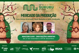 Estão abertas as inscrições para as masterclasses da 14ª Mostra Sururu de Cinema