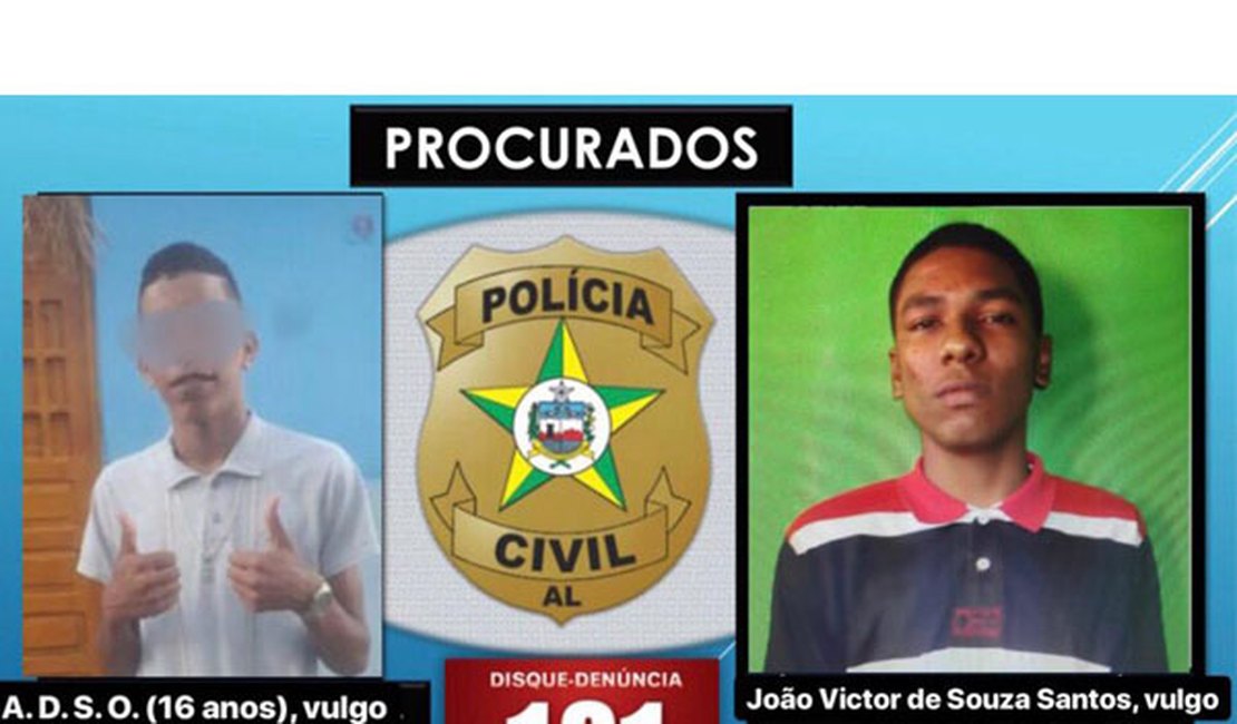PC de Alagoas divulga imagens dos suspeitos de participar de sequestro de empresário em Maceió