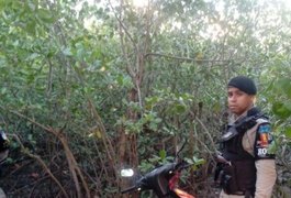 Polícia Militar encontra desmanche de motos em área de mangue de Coqueiro Seco