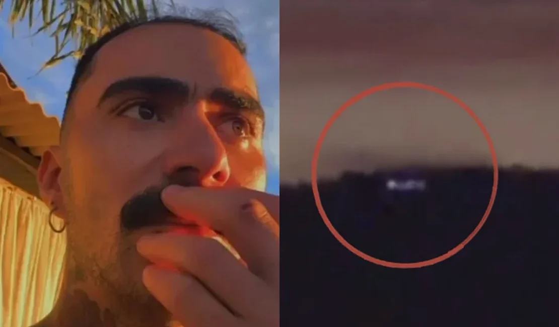 Influencer viraliza ao flagrar suposto OVNI em sítio no Paraná