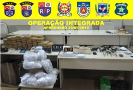 Operação integrada prende quadrilha e apreende 50 kg de maconha em Maceió