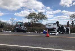 Casal e bebê morrem em grave colisão na BR 423, entre Alagoas e Pernambuco