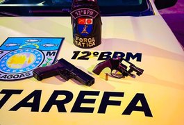 PM apreendeu 28 armas de fogo e quase 7kg de drogas em uma semana