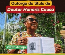 Zezito Araújo recebe título de Doutor Honoris Causa na Bienal de Alagoas