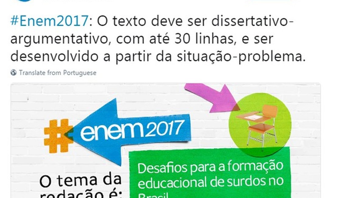 Tema da redação do Enem fala sobre a educação de surdos no Brasil