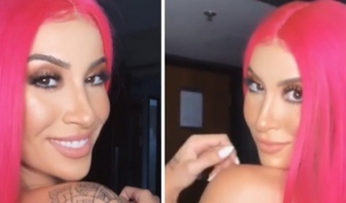 Bianca Andrade aparece de peruca rosa e é comparada a Pabllo Vittar